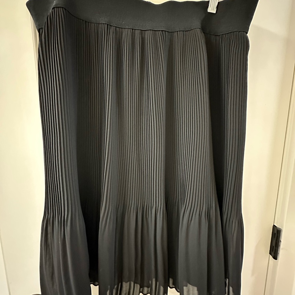 Alfani Black A-Line Pleated Skirt